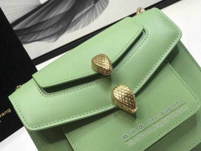 Bvlgari女包 寶格麗新品系列鏈條小包 B288741 膠囊系列 雙蛇首搭扣 Bvlgari2020新款女包  fyd1536
